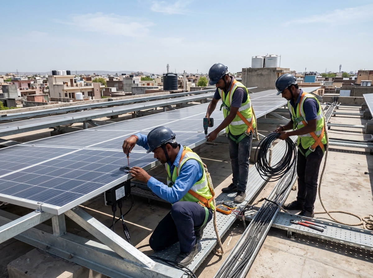 Indian Rooftop Solar Installation