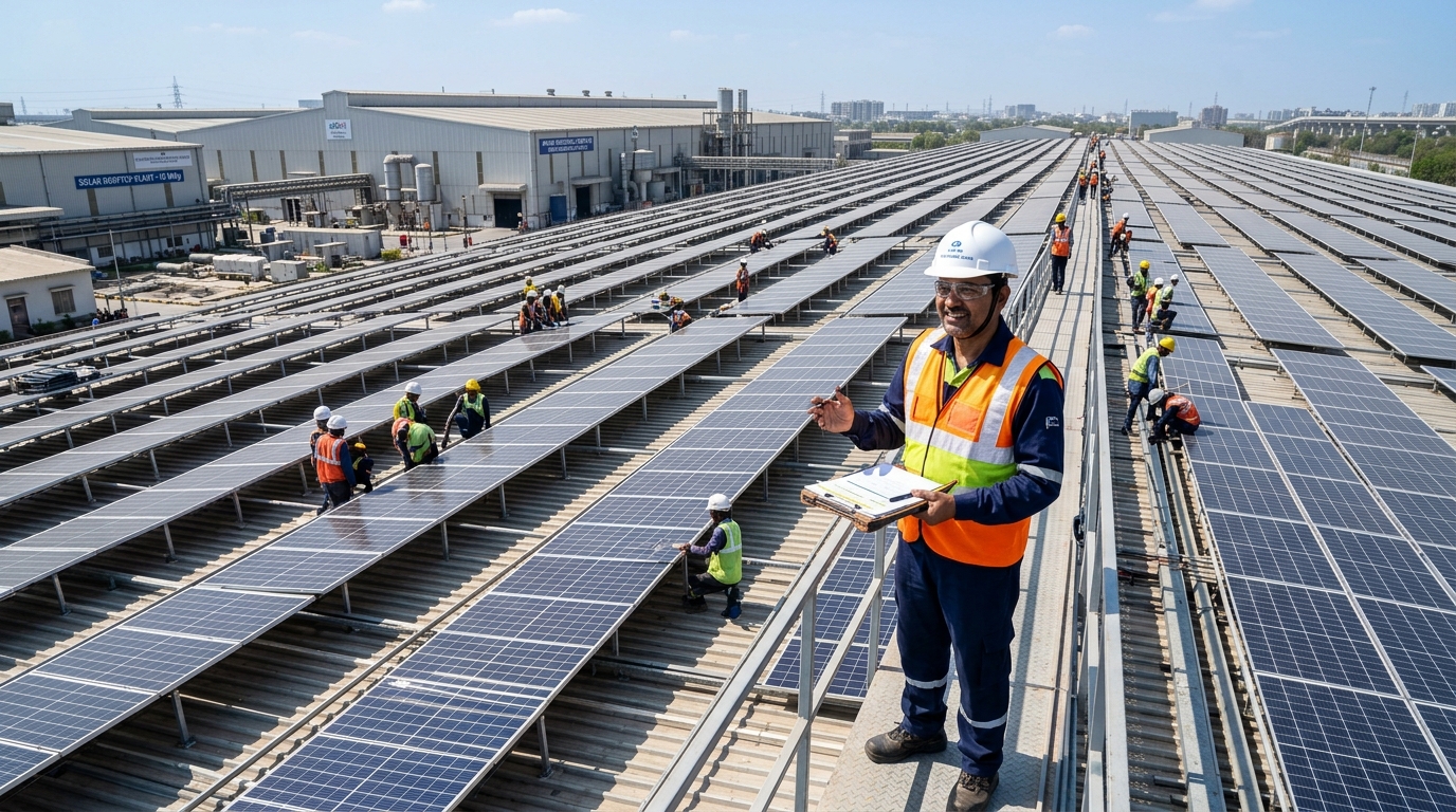 Commercial Solar Setup