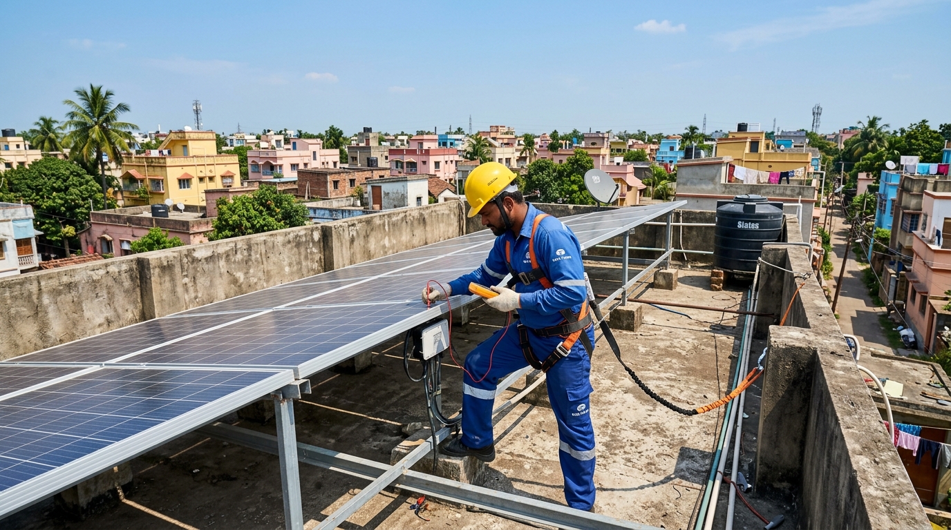 Household solar panel